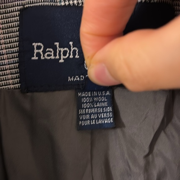 Ralph Lauren Glen Check Double-Breasted Wool Blazer - Picture 2 of 15